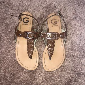 G by Guess Brown with Gold Sandals